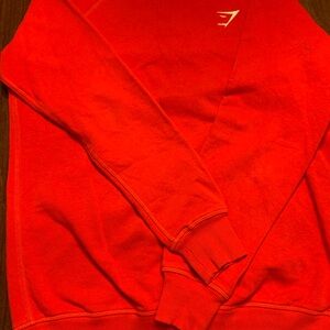 Gymshark Men's Red Sweatshirt
